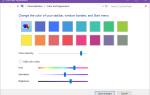 Как установить пользовательский цвет для панели задач и строки заголовка в Windows 10