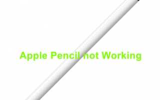 Как исправить Apple Pencil не работает —