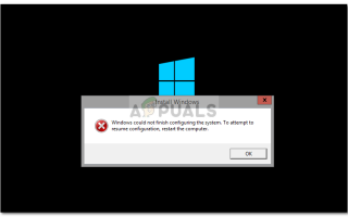 Исправлено: Windows не может завершить настройку системы —