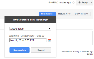 Расписание ваших сообщений в Gmail с бумерангом