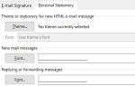 Как изменить шрифт составления электронной почты по умолчанию в Outlook