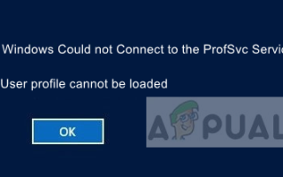 Исправлено: Windows не может подключиться к службе ProfSvc —