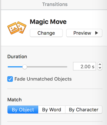 Keynote для Mac Magic Move вариант