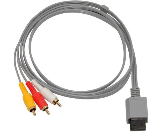 Типичный кабель Nintendo Wii AV