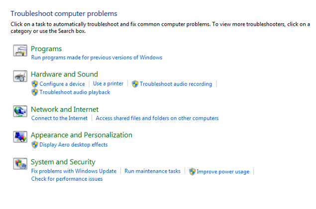 Windows-инструменты для устранения проблем