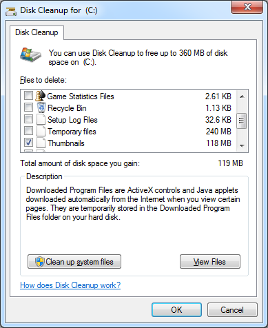чистые файлы windows 7