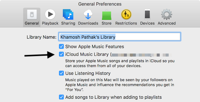 Включить музыкальную библиотеку iCloud на Mac