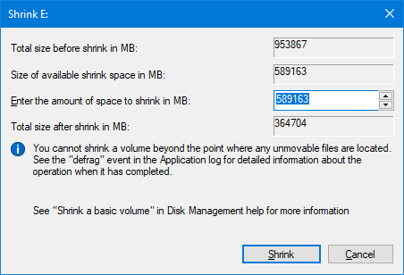 Как настроить второй жесткий диск в Windows: разметка сжатого раздела