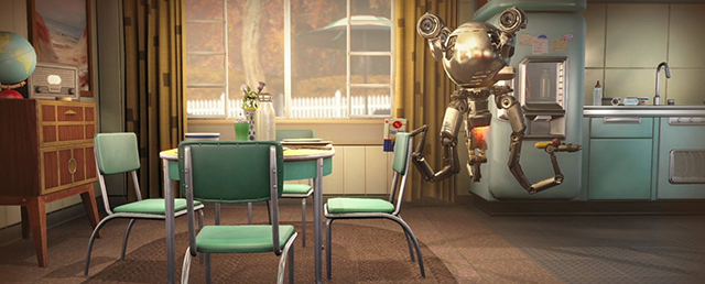 Fallout 4: мистер Хэнди на кухне