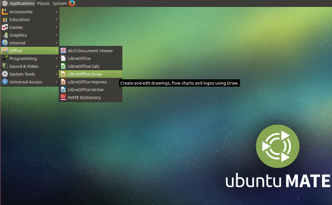 Ubuntu Mate Menu