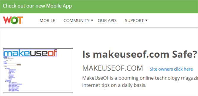 Веб-сайт MakeUseOf Online Shopping Guide доверия проверяет надежность сайта безопасность 670x325
