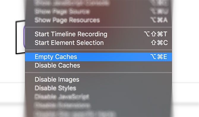 Safari Empty Cache, когда Mac работает медленно