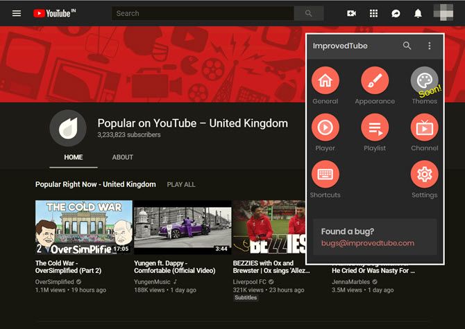 Улучши YouTube! Расширение Chrome