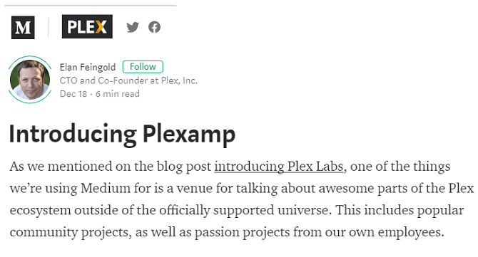 Представляем Plexamp от Plex Labs