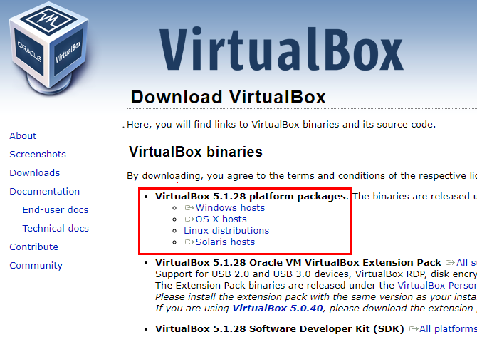Как использовать VirtualBox: пользователь's Guide 01 VirtualBox Download Website