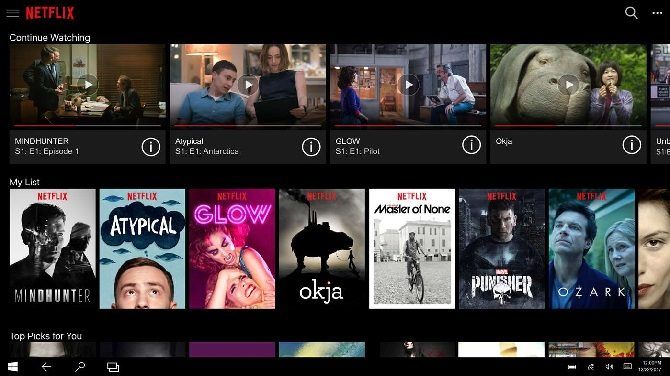 Netflix Windows 10 приложение