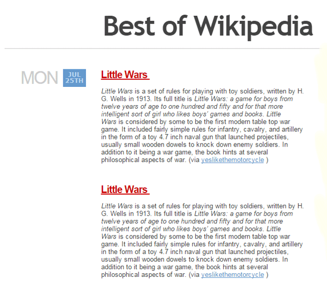 Лучший из Википедии