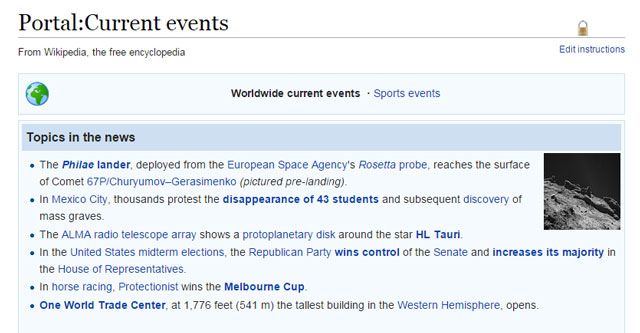 Википедия-Текущие события
