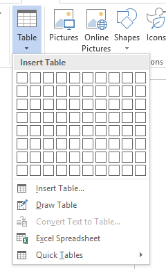 Как быстро добавить строки в таблицу в таблице вставки слов Microsoft Word