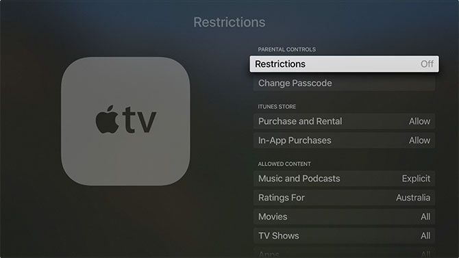 Как настроить и использовать ограничения Apple TV на Apple TV