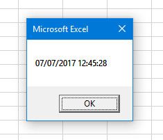 окно сообщения Excel