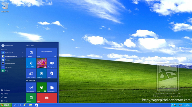 лучшие темы для рабочего стола Windows 10 - XP Theme