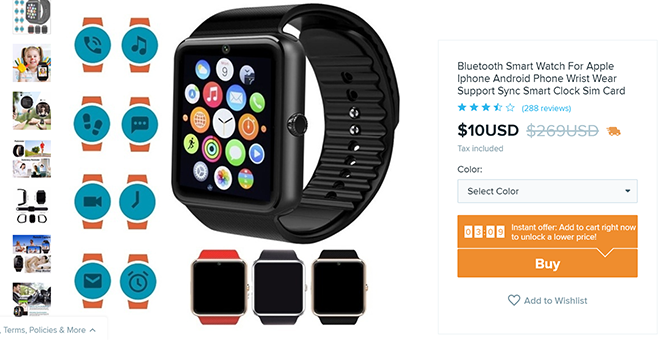 Желаю покупки Smartwatch