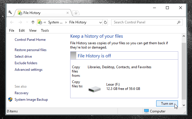 Ultimate Windows 10 Руководство по резервному копированию данных локальное хранилище истории файлов