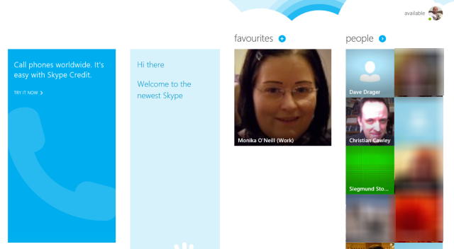 10 советов, как сделать вас более эффективным пользователем Skype skypewin8mainwindow