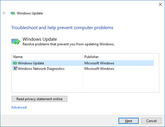 Обновление Windows FixIt Windows 10