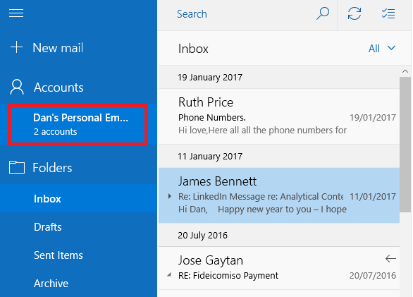 7 превосходных почтовых функций Windows 10, которые вы, вероятно, не использовали't Know About windows mail linked inbox complete
