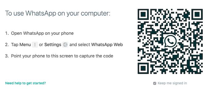 WhatsApp-веб-ор-код
