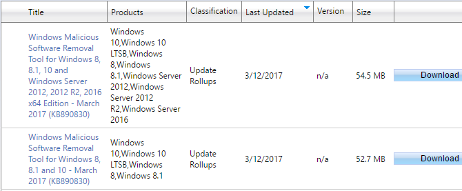 Центр обновления Windows выиграл't Work on Windows 7 and 8.1 Running on New Hardware Microsoft Update Catalog Search 670x277
