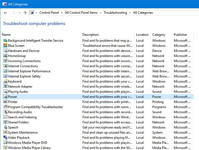 Windows 10 Устранение неполадок Утилиты
