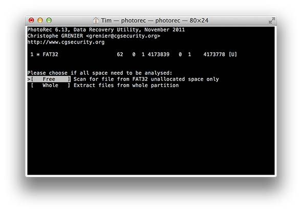 Восстановление случайно удаленных файлов из любой ОС с помощью PhotoRec [Windows, Mac и Linux] photorec6