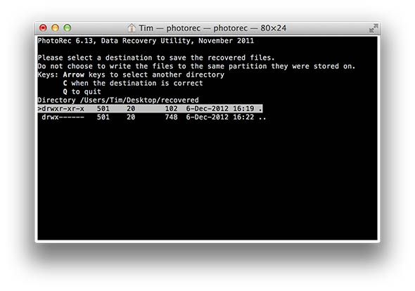 Восстановление случайно удаленных файлов из любой ОС с помощью PhotoRec [Windows, Mac и Linux] photorec8