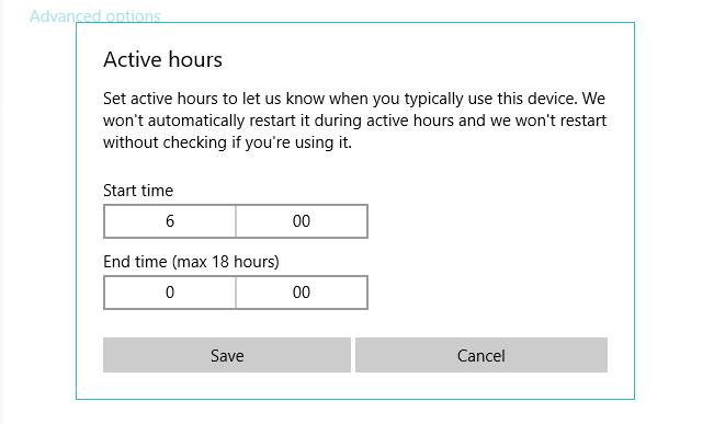 Используйте расписание активных часов для оптимизации Windows 10