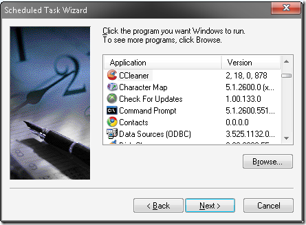 образ планировщик задач Windows