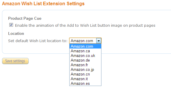 Amazon wish list uk