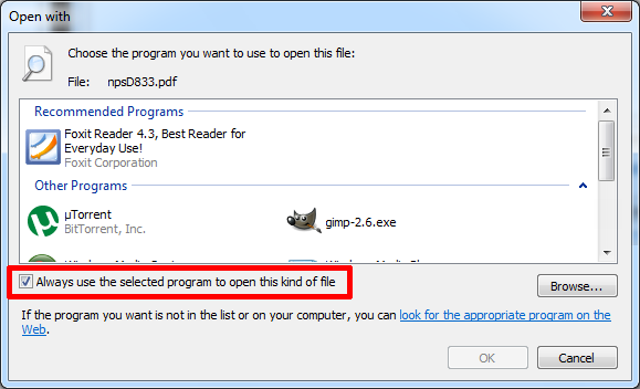 Windows 7 изменить файловую ассоциацию