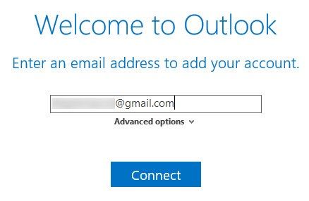 Outlook подключиться к Gmail