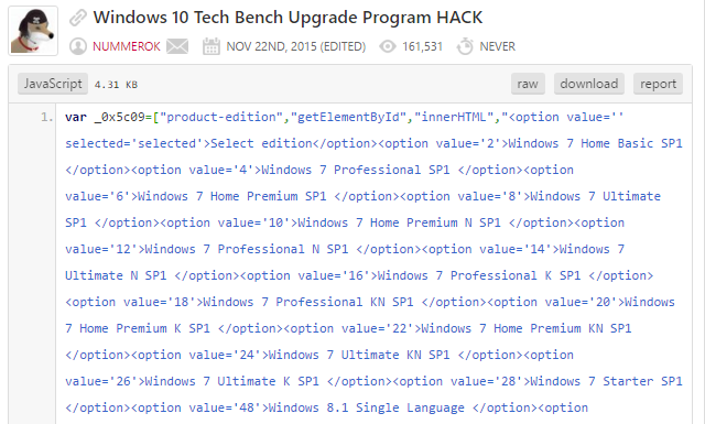 Программа обновления Windows 10 Tech Bench HACK