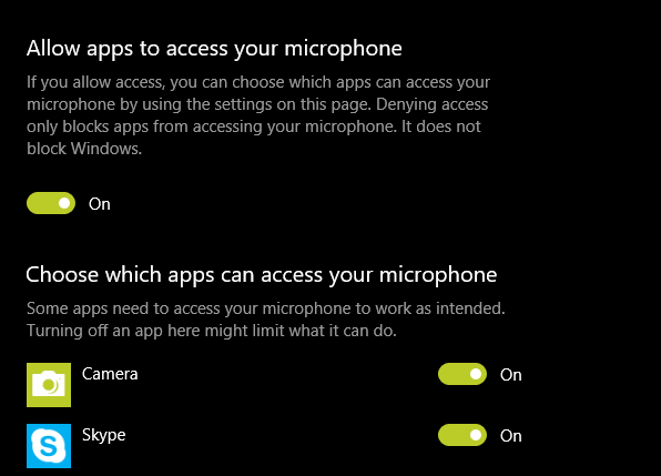Windows, 10-Allow-Mic-Access