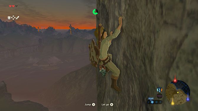 Начинающий без спойлеров's Guide to Zelda: Breath of the Wild botw climbing