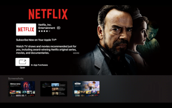 Netflix Apple TV Подробная страница