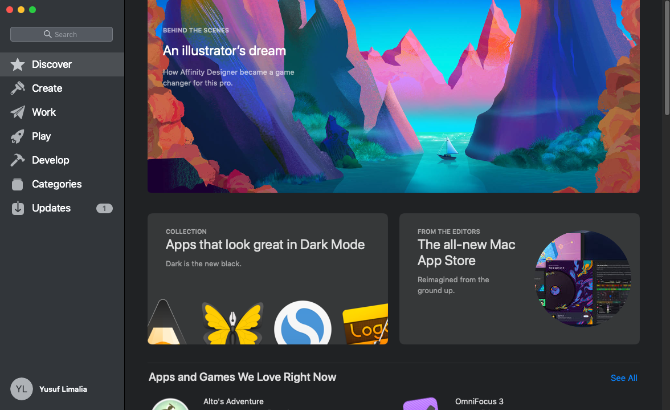 MacOS Mojave App Store