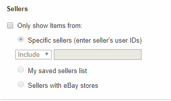 Поиск продавца на eBay