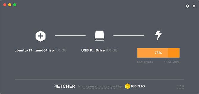 Как создать и загрузиться с USB-накопителя Linux на Mac etcher