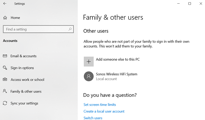 Windows 10: добавить пользователя в локальную учетную запись