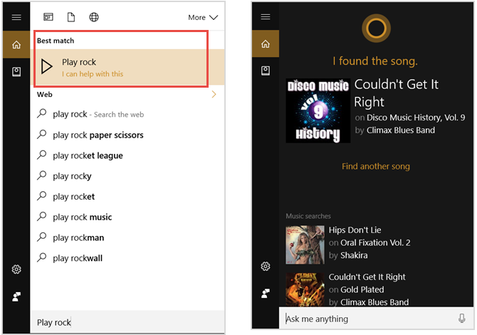 Cortana Music Commands
